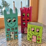 „Glückliche Häuser“ nach James Rizzi (Kunstidee für Grundschulkinder)