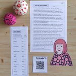 Wer war Yayoi Kusama? (Text der Woche mit Wörterscanner, Lesequiz und Kunstidee)