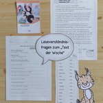 Leseverständnisaufgaben zu den „Texten der Woche“ (Gastmaterial)